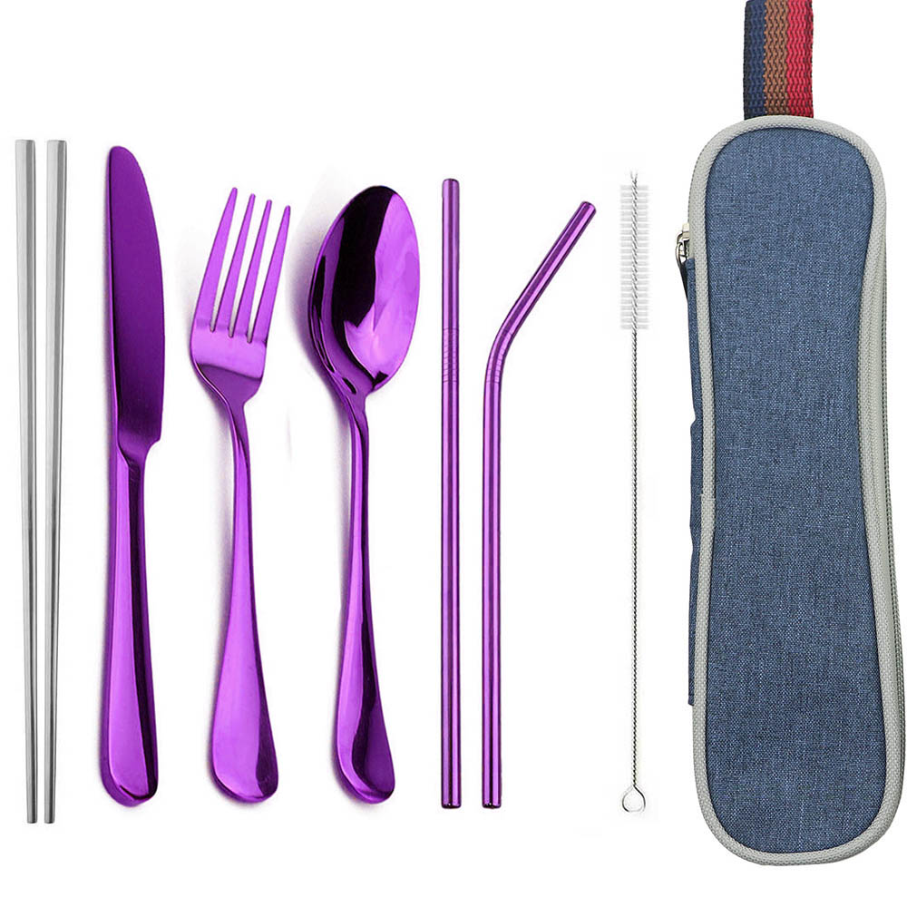 Camping Cooking Cutlery Set - Столовые приборы из нержавеющей стали JANKNG,