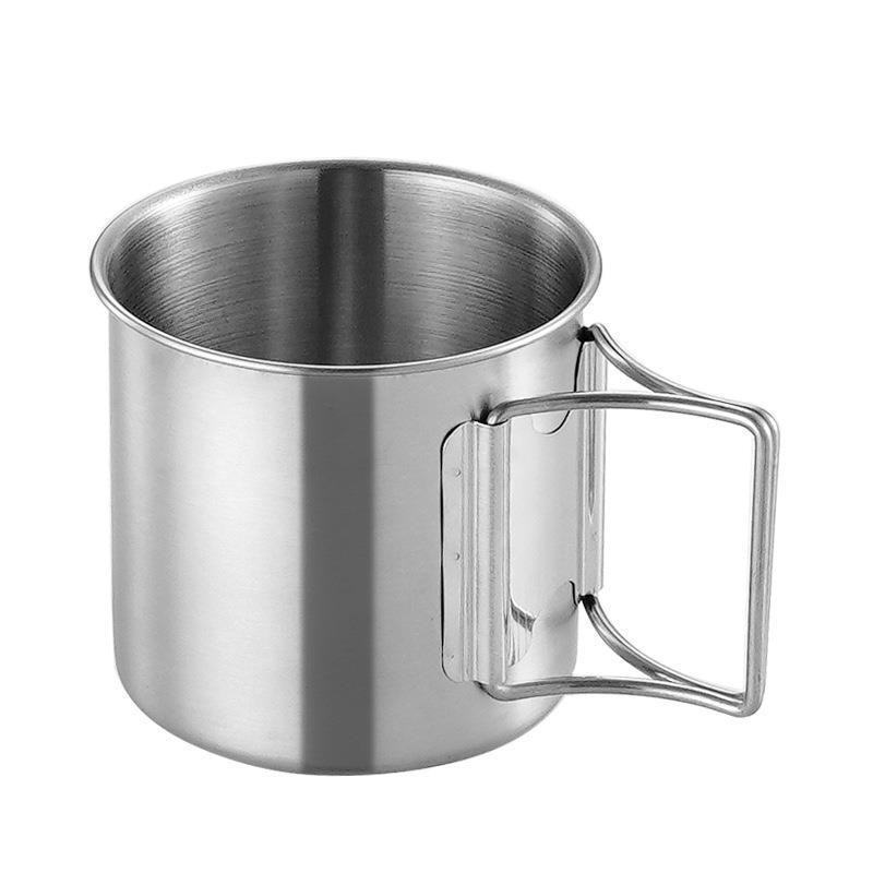Quality Camping Cooking Set - Стальная кружка 260/350/600 мл, кружка для