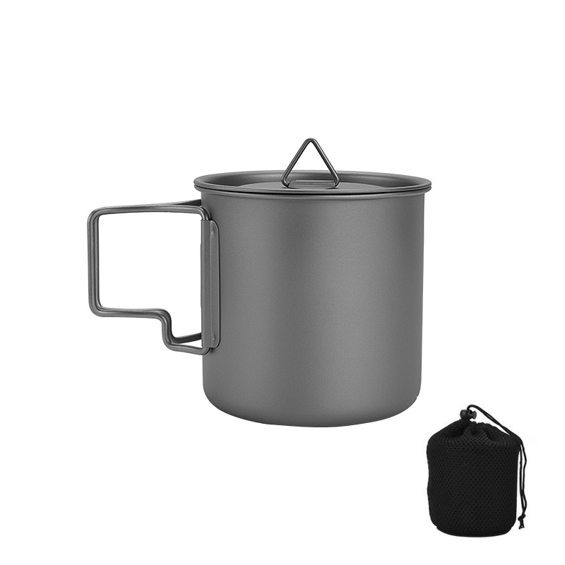 Camping Cooking Roll - Титановая походная кружка со складной ручкой,