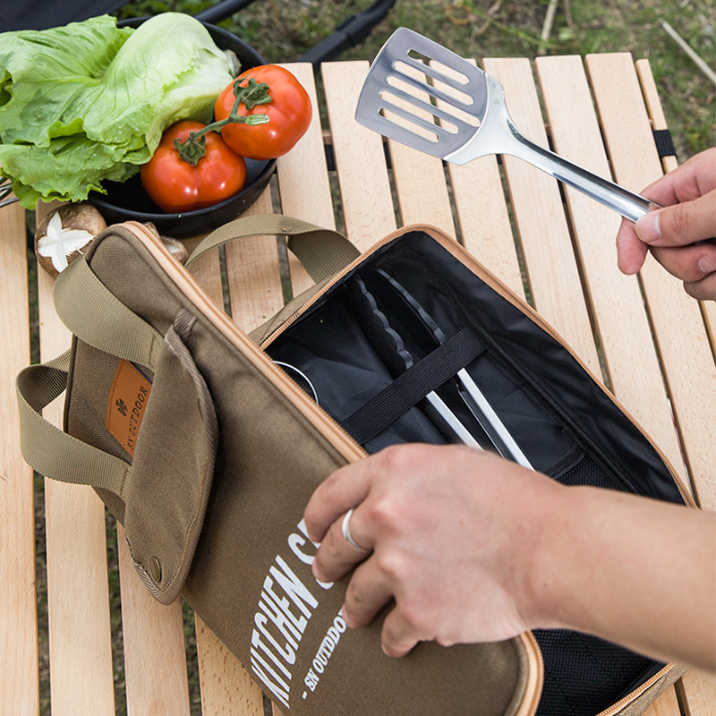 Camping Cooking Cutlery Set - Набор походной кухонной утвари из 8