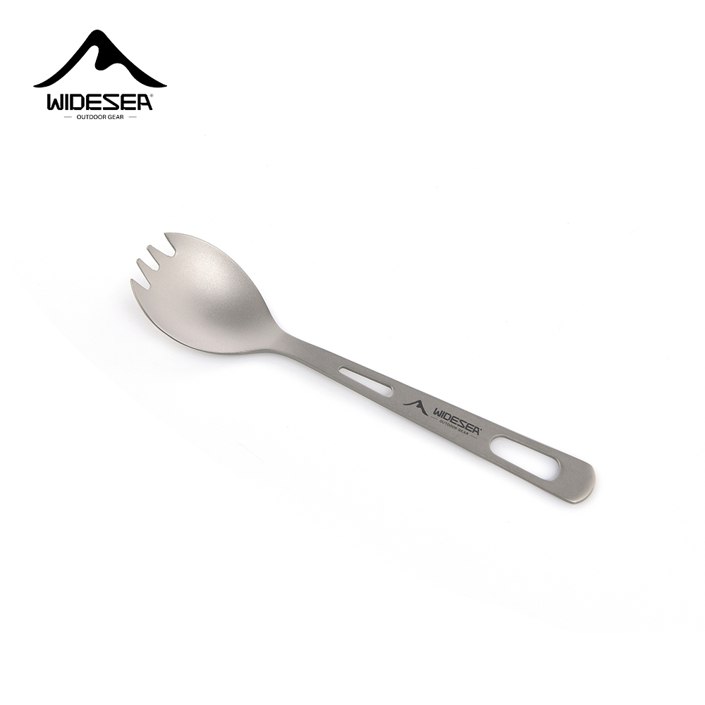 Camping Cooking Cutlery Set - Набор для кемпинга Widesea: титановая ложка-вилка,