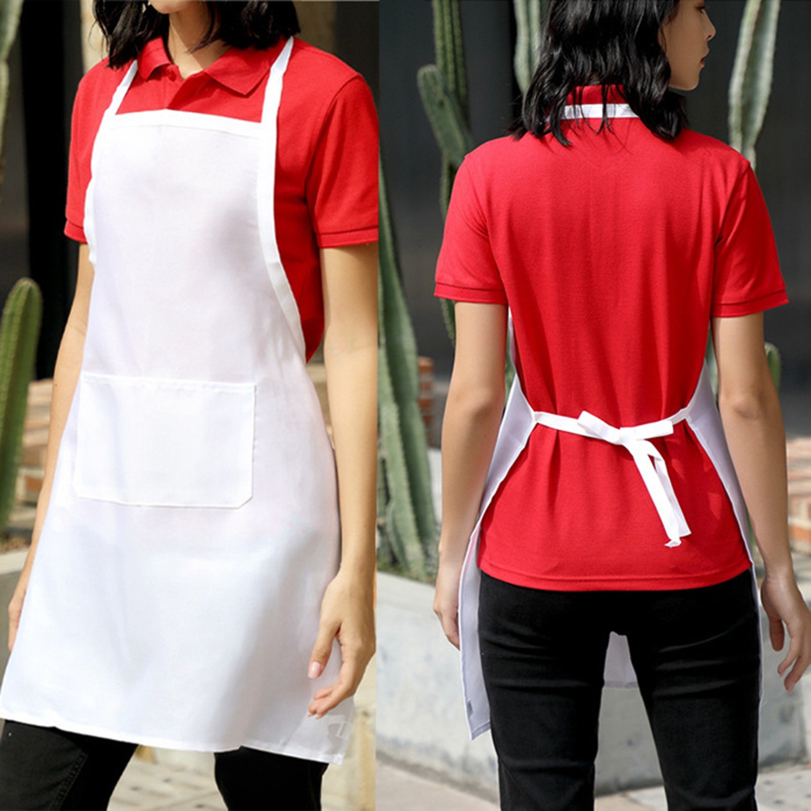Camping Cooking Apron - 1/3 шт. белые кухонные фартуки для