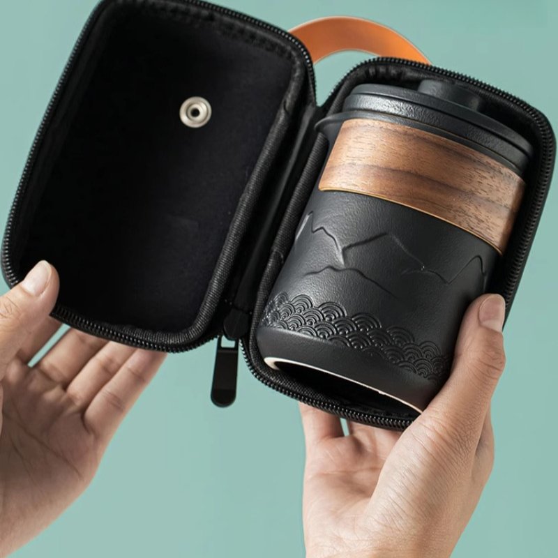 Camping Cooking Utilities - Портативный дорожный чайный сервиз, один горшок,