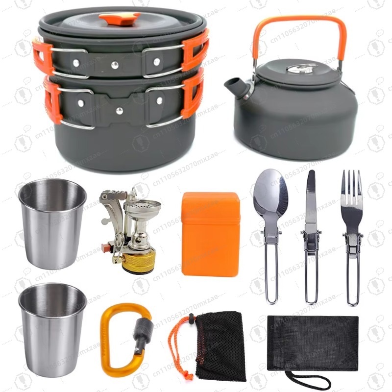 Camping Cooking Accessories Set - Алюминиевая посуда для улицы, набор из