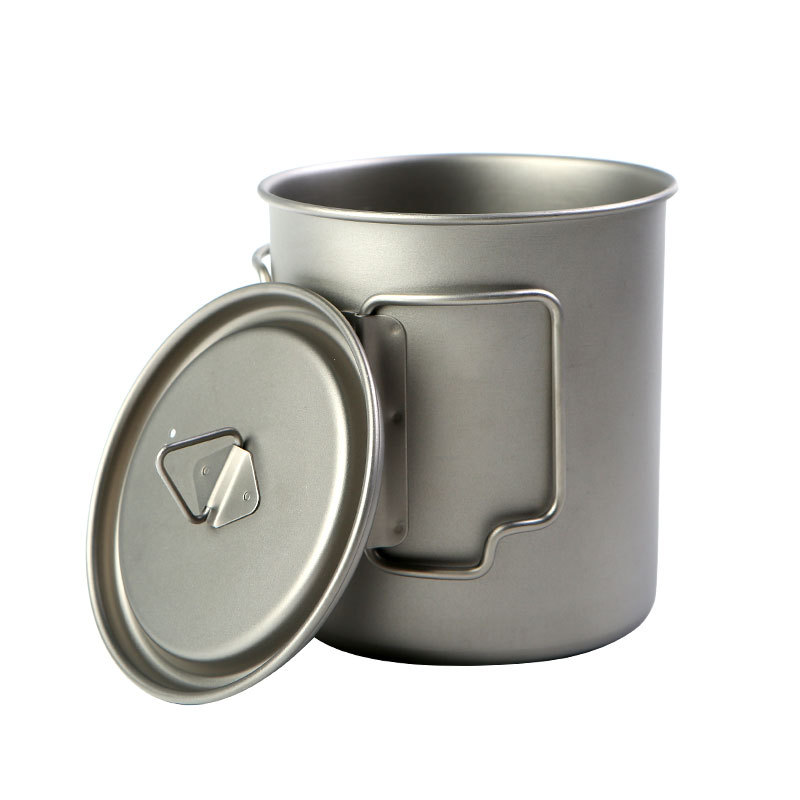 Camping Cooking Utilities - Титановые чашки для кемпинга, 450 мл,