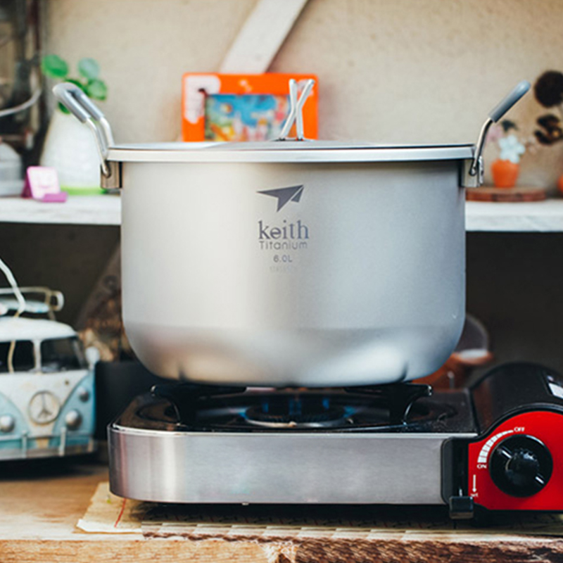 Camping Cooking Roll - Набор для приготовления пищи Keith-Camping, титановая