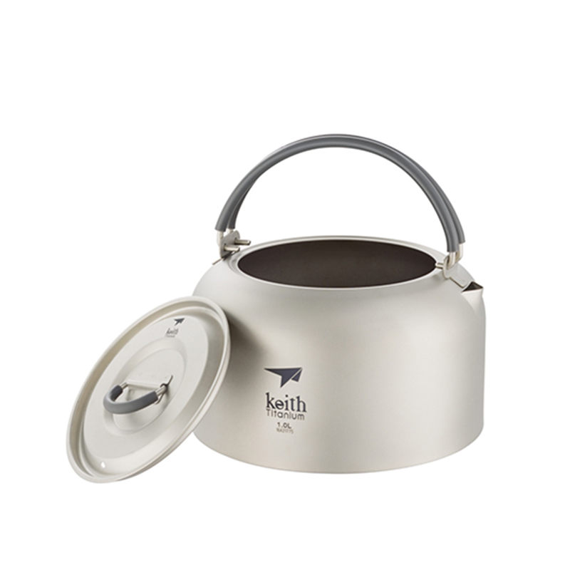 Camping Cooking System - Титановый чайник Keith 1 л, бактериостатические