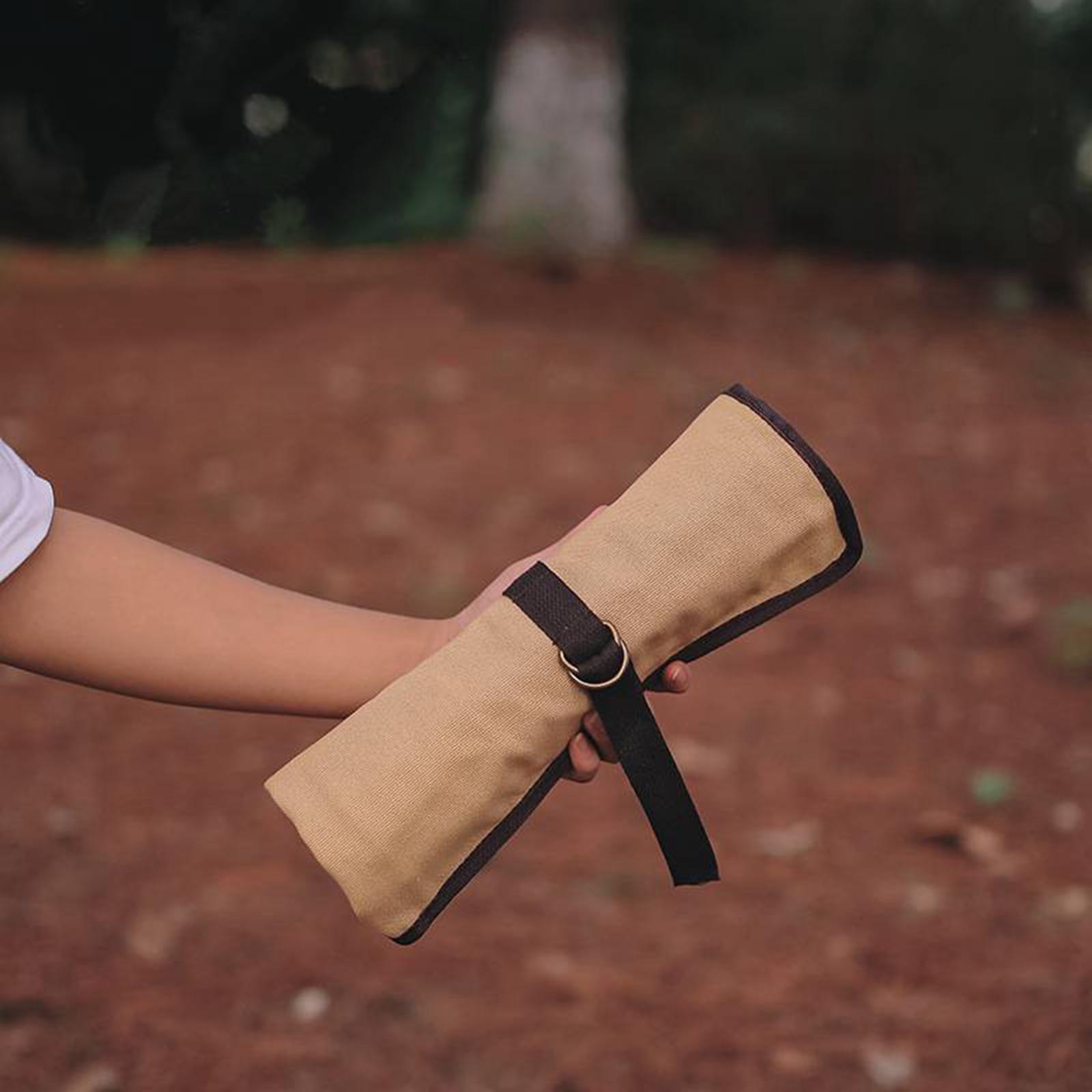Camping Cooking Utensil Holder - Портативная посуда для кемпинга, свернутая сумка,