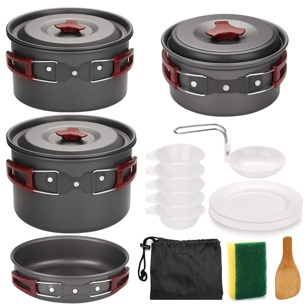 Camping Cooking Full Set - Набор посуды для кемпинга на открытом