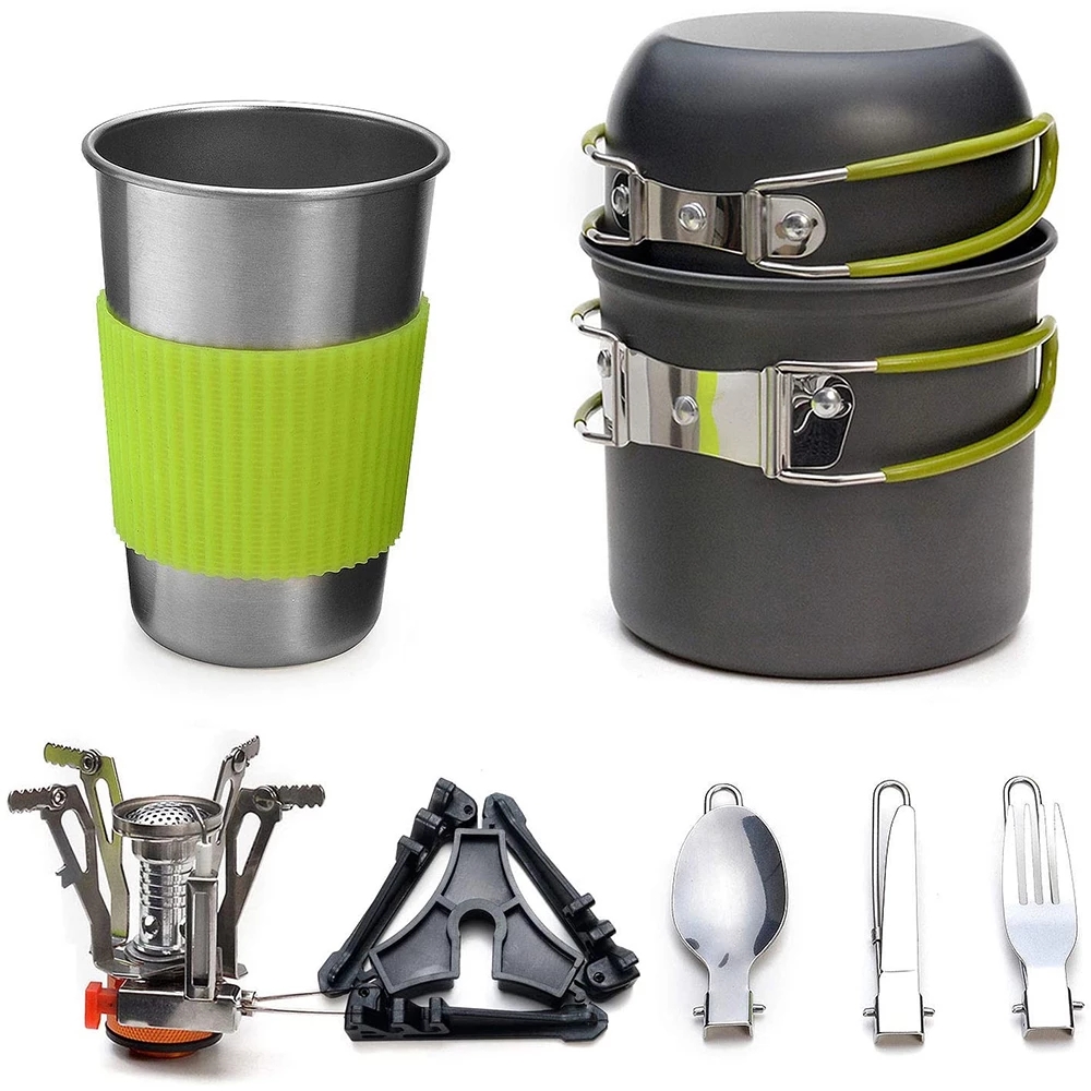Camping Cooking Roll - Набор посуды для кемпинга с плитой,
