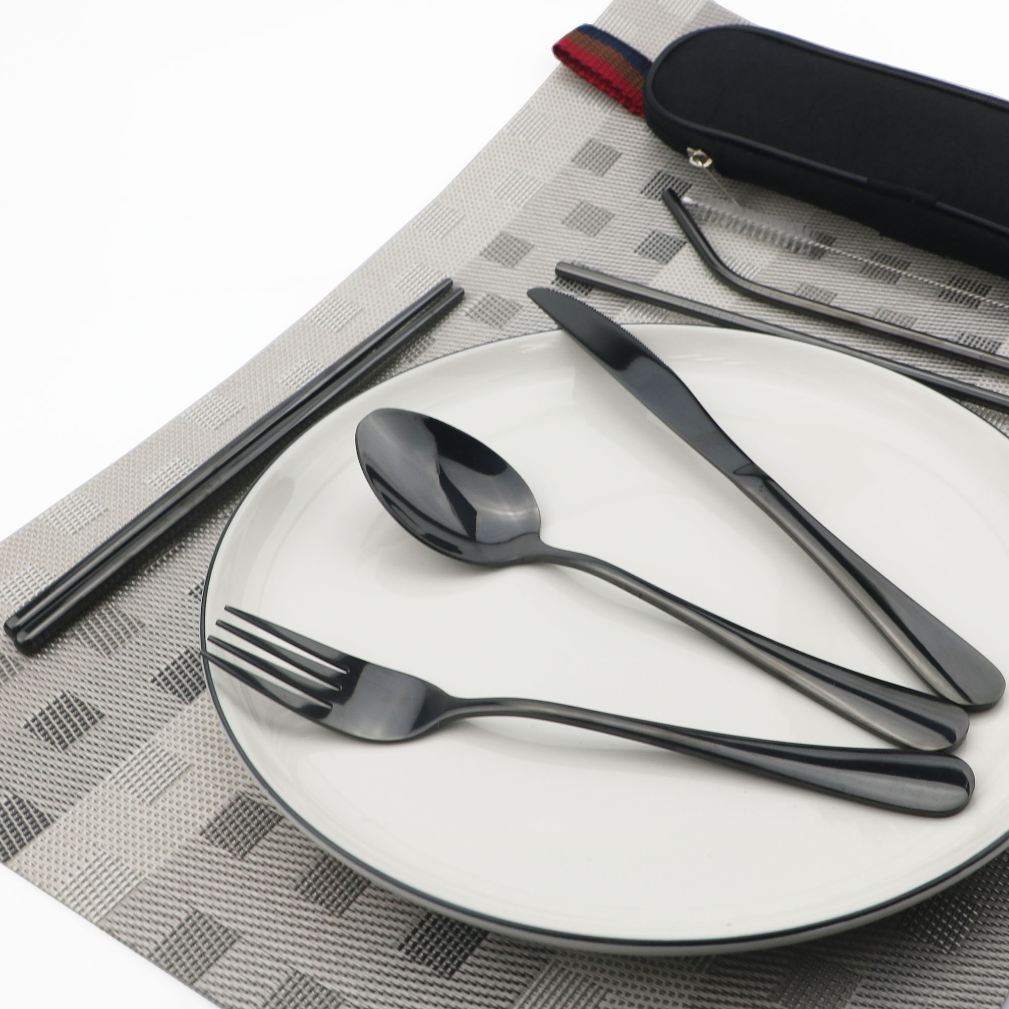 Столовые приборы из нержавеюще – обзор и цена Camping Cooking Cutlery Set