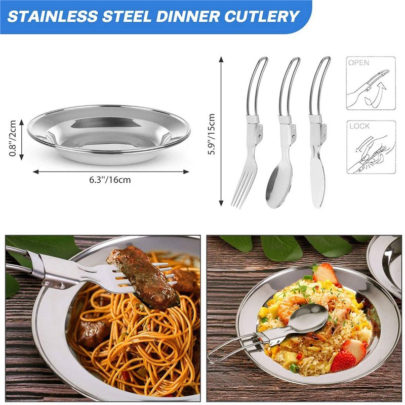 【КУПАТЕЛИ】Посуда для кемпинга, – обзор и цена Camping Cooking Accessories Set