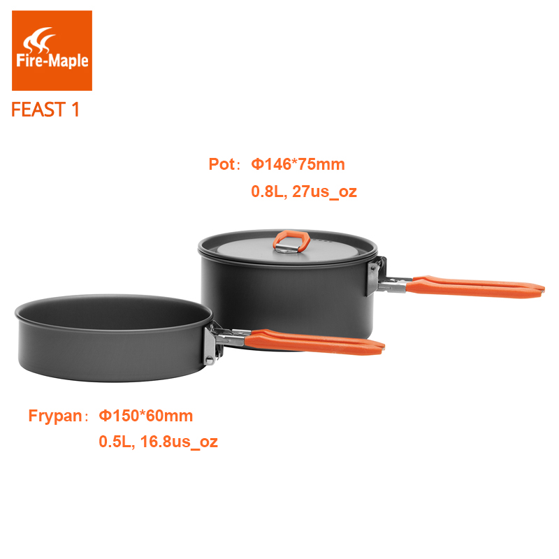Огонь Клен праздник 1 Открытый – обзор и цена Camping Cooking Pots And Pans