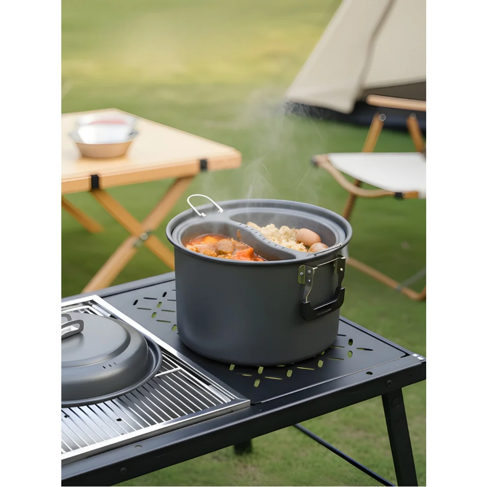 1 комплект, 6 л, уличная кастр – обзор и цена Camping Cooking Accessories Set