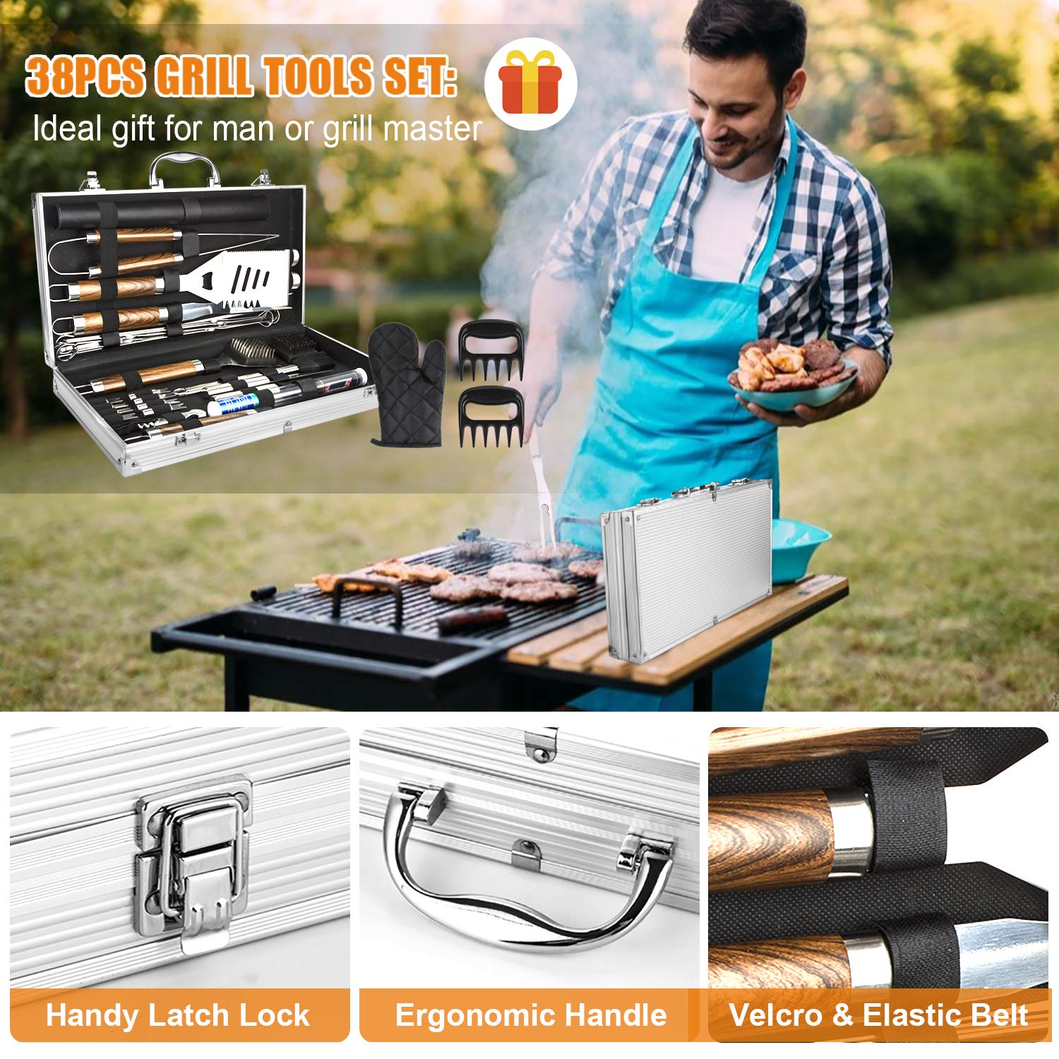 38 шт., набор аксессуаров для  – обзор и цена Camping Cooking Accessories Set