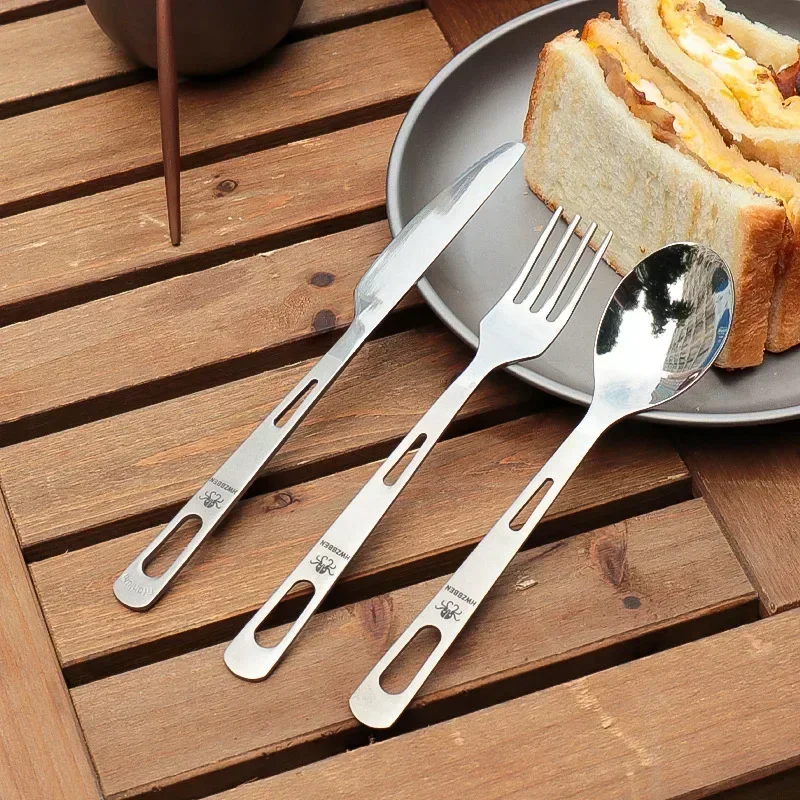 HWZBBEN титановая вилка, ложка – обзор и цена Camping Cooking Cutlery Set