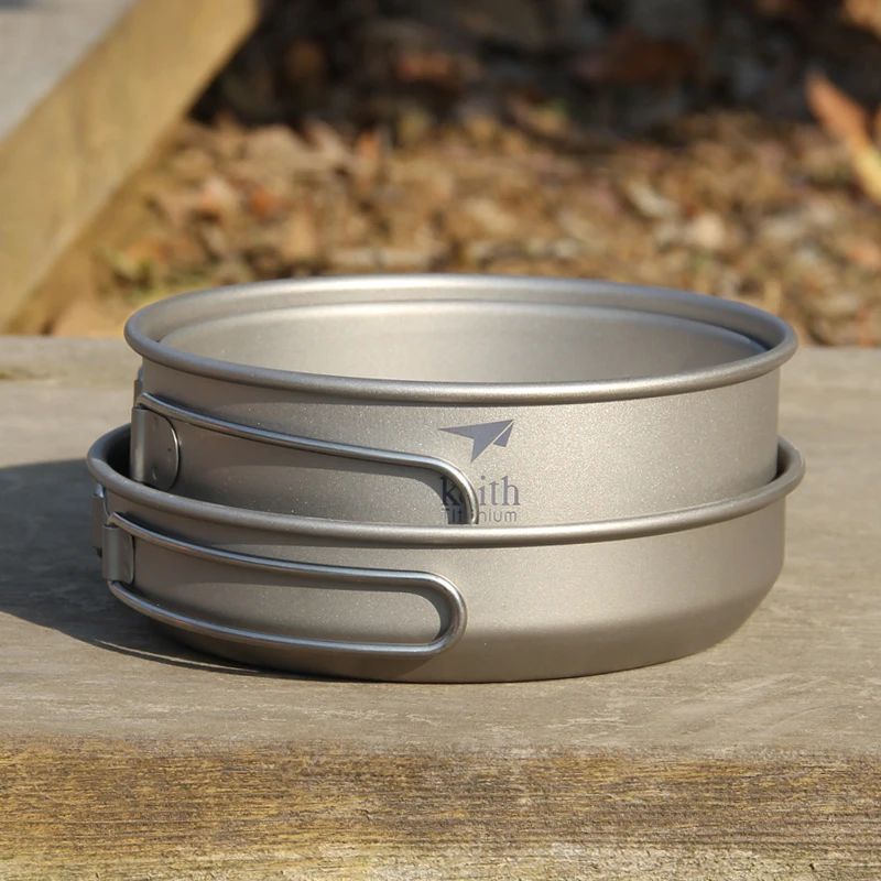 Keith 3 шт. титановая посуда,  – обзор и цена Camping Cooking System