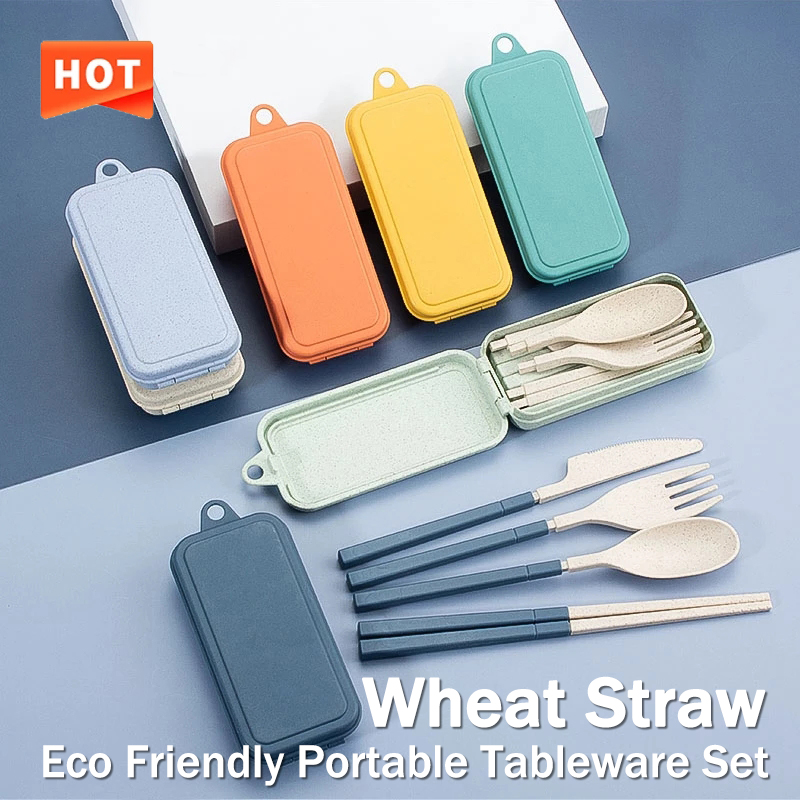 4 шт. портативный набор посуды – обзор и цена Camping Cooking Cutlery Set