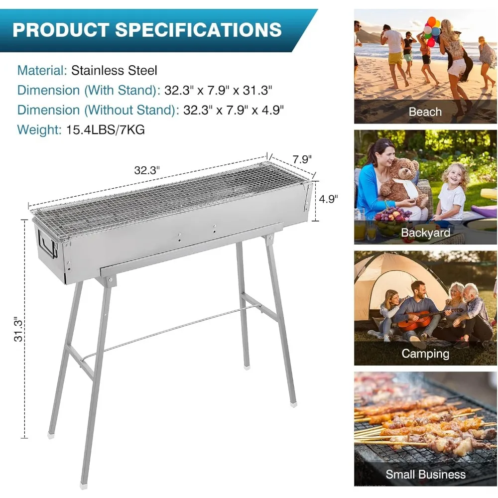 Портативные угольные грили, сл – обзор и цена Camp Grill Portable Folding