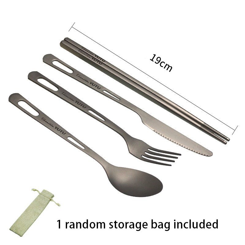 Набор титановых столовых прибо – обзор и цена Camping Cooking Cutlery Set
