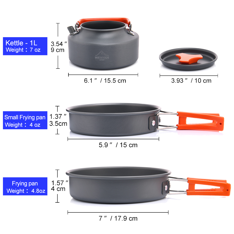 Набор посуды Widesea для кемпи – обзор и цена Camping Cooking Cutlery Set