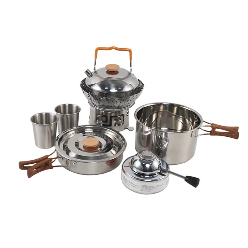 Высококачественный портативный – обзор и цена Quality Camping Cooking Set