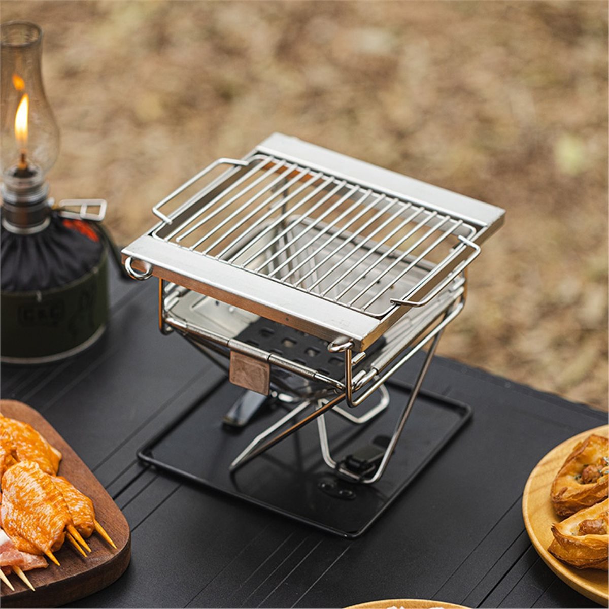 Портативный складной гриль M10 – обзор и цена Camp Grill Portable Folding