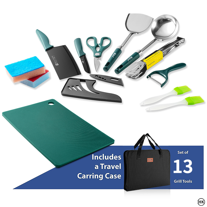 13 шт. набор для приготовления – обзор и цена Camping Cooking Accessories Set