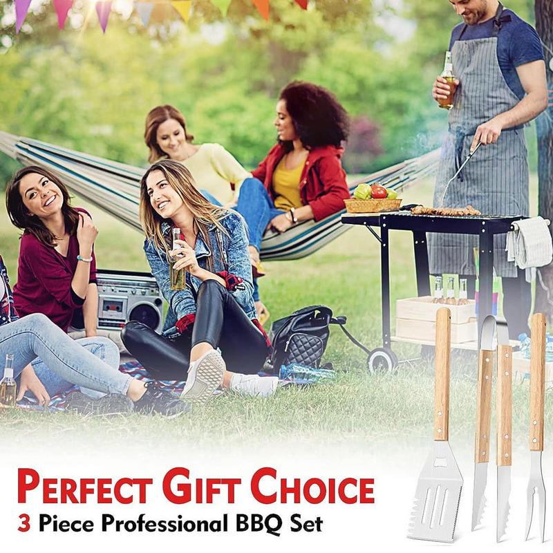 3 шт., посуда для барбекю, наб – обзор и цена Camping Cooking Accessories Set