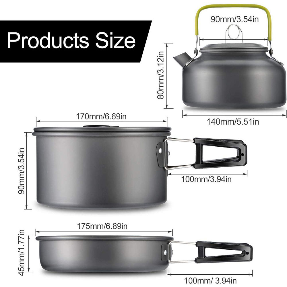 Набор посуды для кемпинга на о – обзор и цена Camping Cooking Utilities