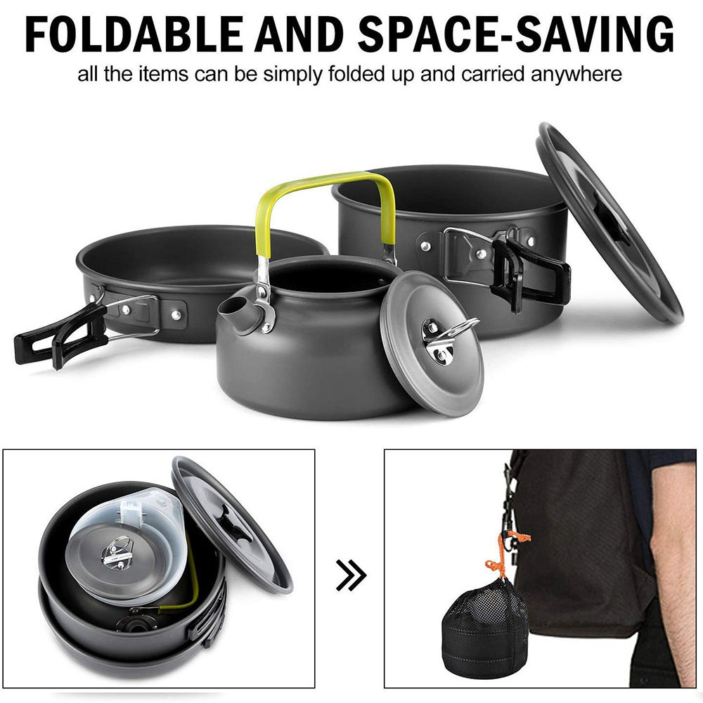 Набор посуды для кемпинга на о – обзор и цена Camping Cooking Utilities