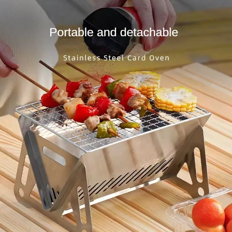Портативный складной гриль для – обзор и цена Camp Grill Portable Folding