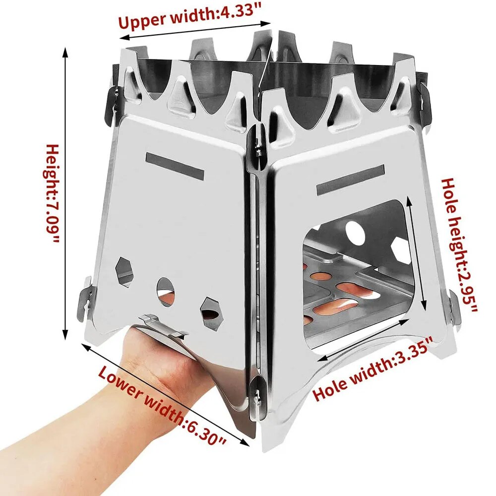 Портативная дровяная печь для  – обзор и цена Camping Cooking System