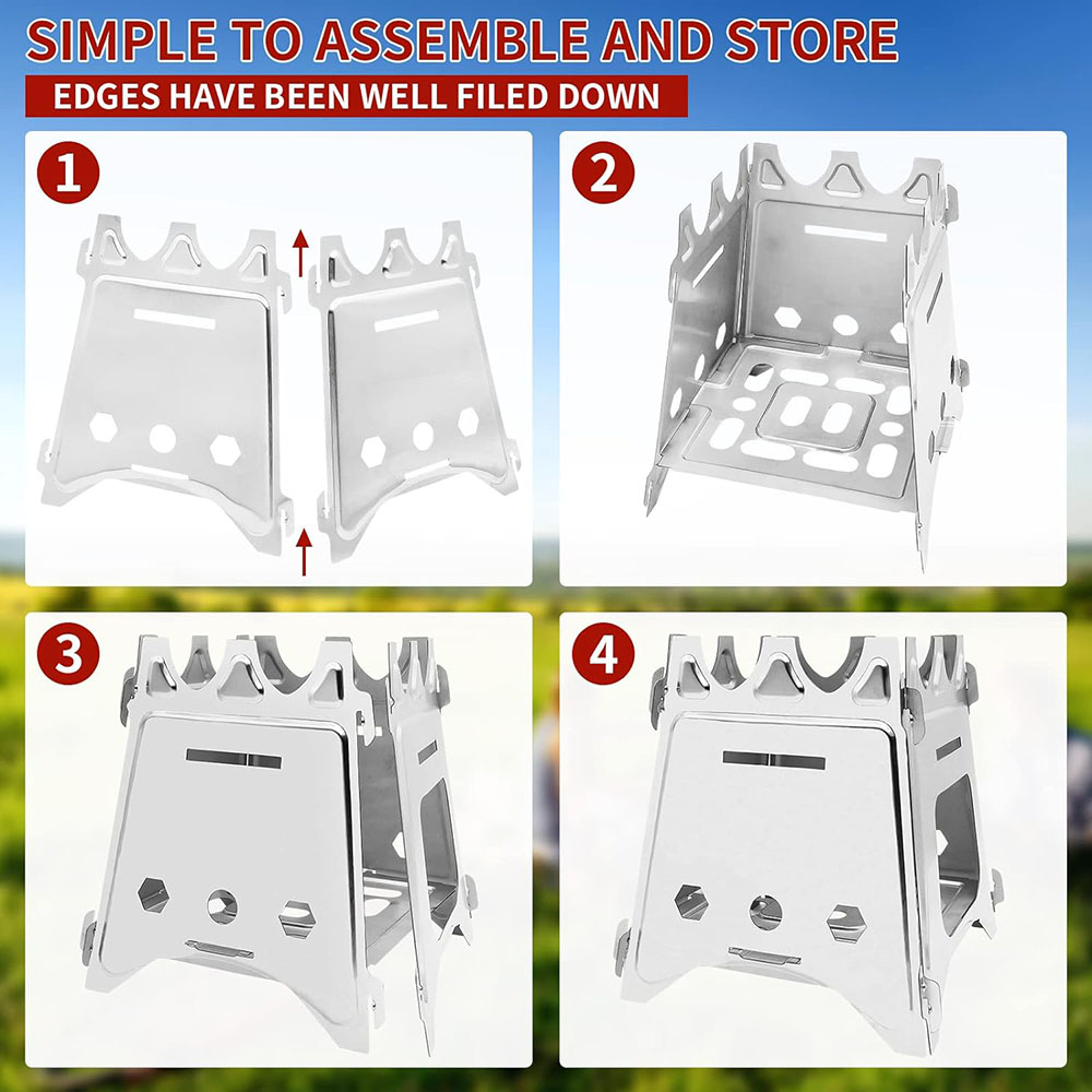 Портативная дровяная печь для  – обзор и цена Camping Cooking System