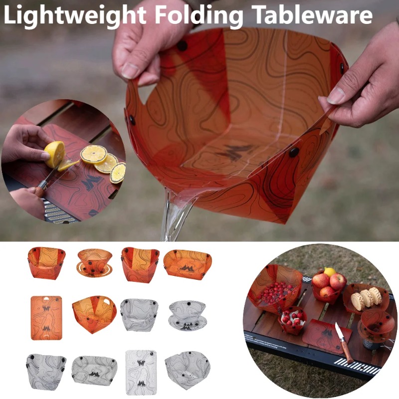 Складная посуда для кемпинга,  – обзор и цена Camping Cooking Roll